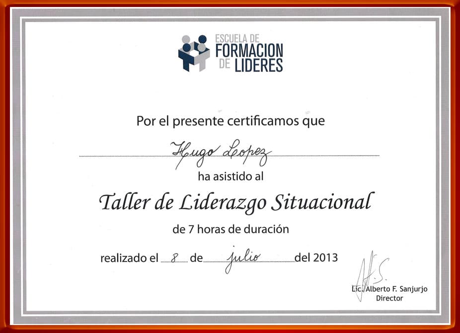 Taller Liderazgo Situacional. Julio 2013. Buenos Aires